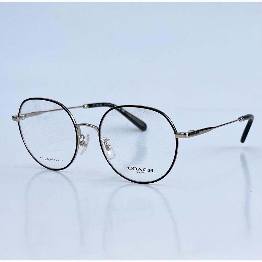 COACH Titanium HC5180TD Shiny Light Gold / Black Lightweight Frames 53 18 145 NW - Picture 3 of 16